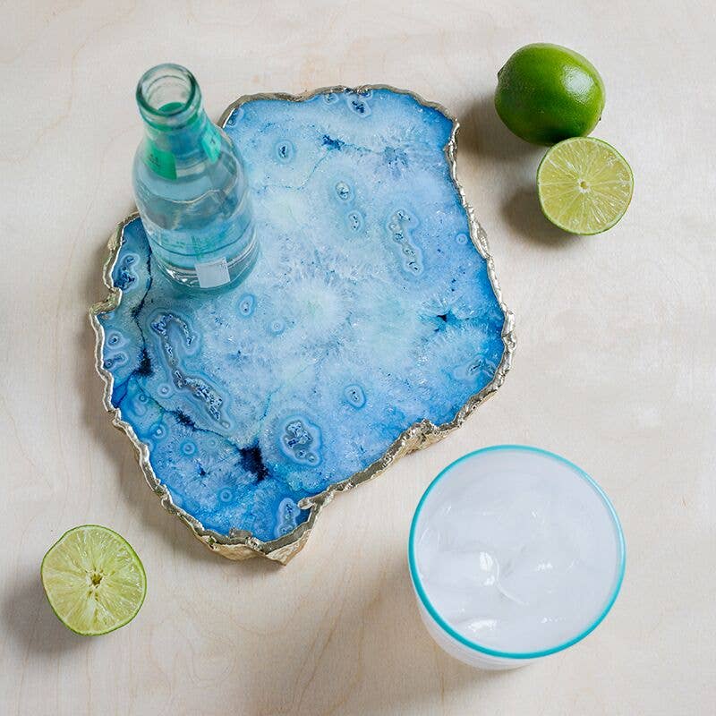 Del Mar Sapphire Agate Cheese Platter