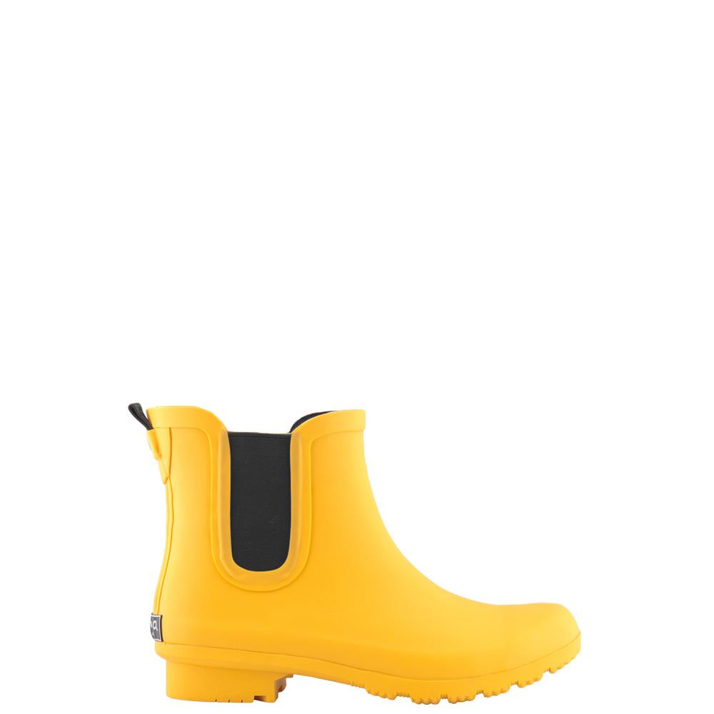 CHELSEA MATTE MUSTARD WOMEN'S RAIN BOOTS