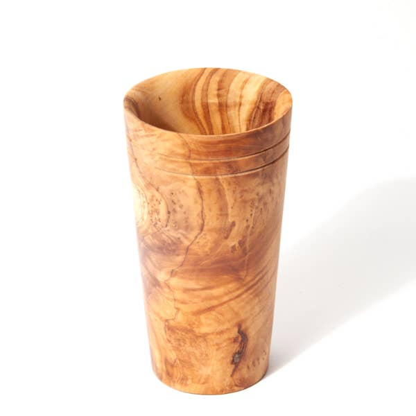 Olive Wood 7 Piece Utensil Set with Holder