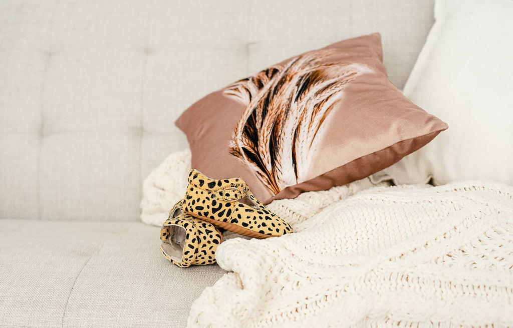 Classic Mary Jane T-Bar Baby Moccasin - Leopard 12-18 Months