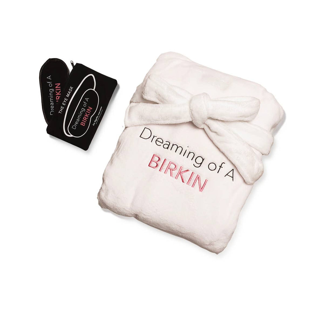 Gift Set - Dreaming Of A Birkin Robe & Eye Mask Set