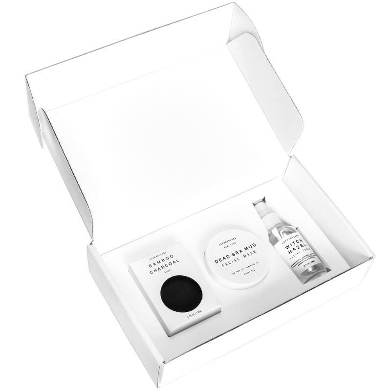 Oil Control & Detox Beauty Set. All Natural Face Gift Kit.