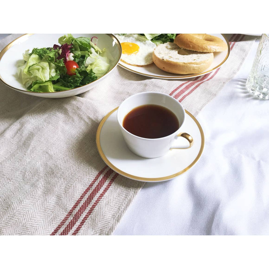 Golden Edge - Set of Two Cups & Saucers