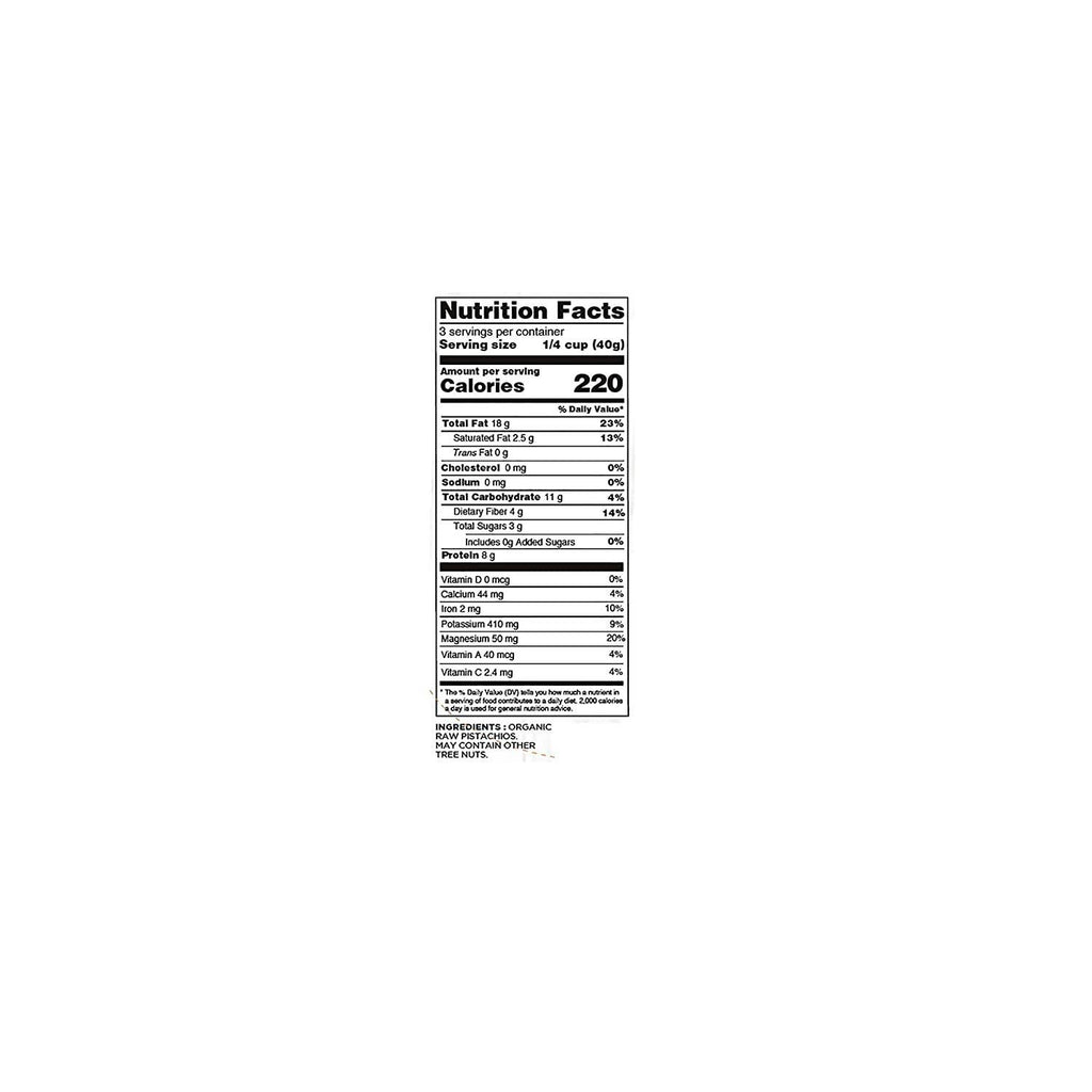 Elan Organic Raw Pistachios