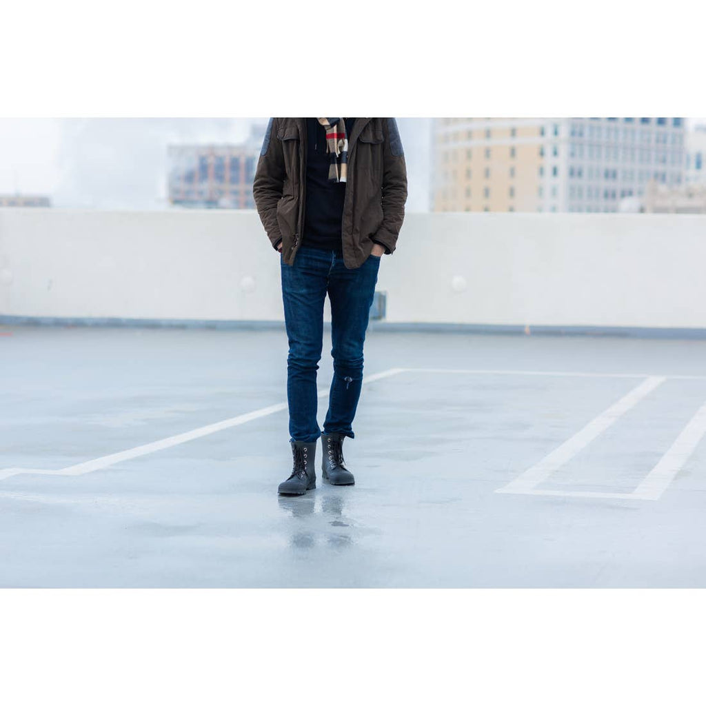 MEN'S EPAGA MATTE BLACK RAIN BOOTS