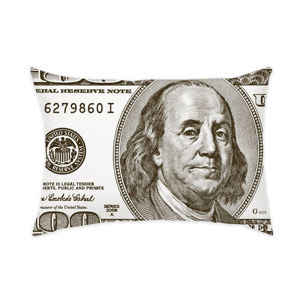 Oliver Gal 'Benjamins'Art Pillow