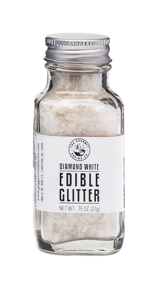 White Diamond Edible Glitter 0.75 Oz.