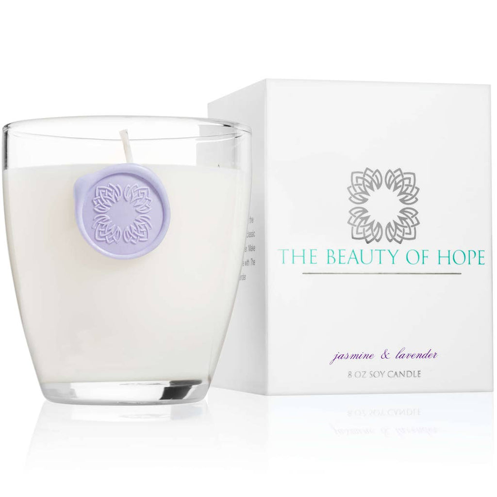 8oz Jasmine and Lavender Candle