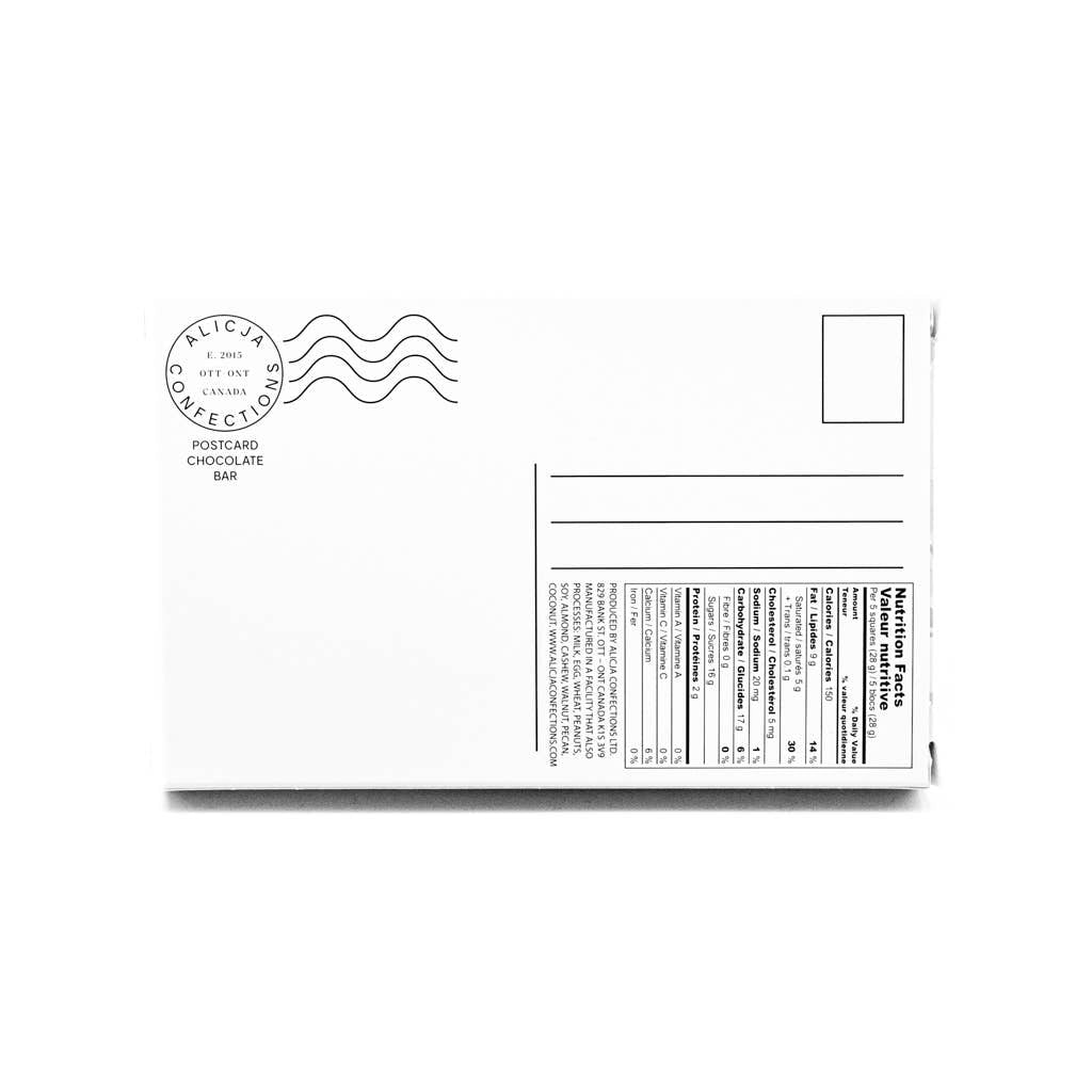 Party in My Mouth White Postcard Chocolate Bar