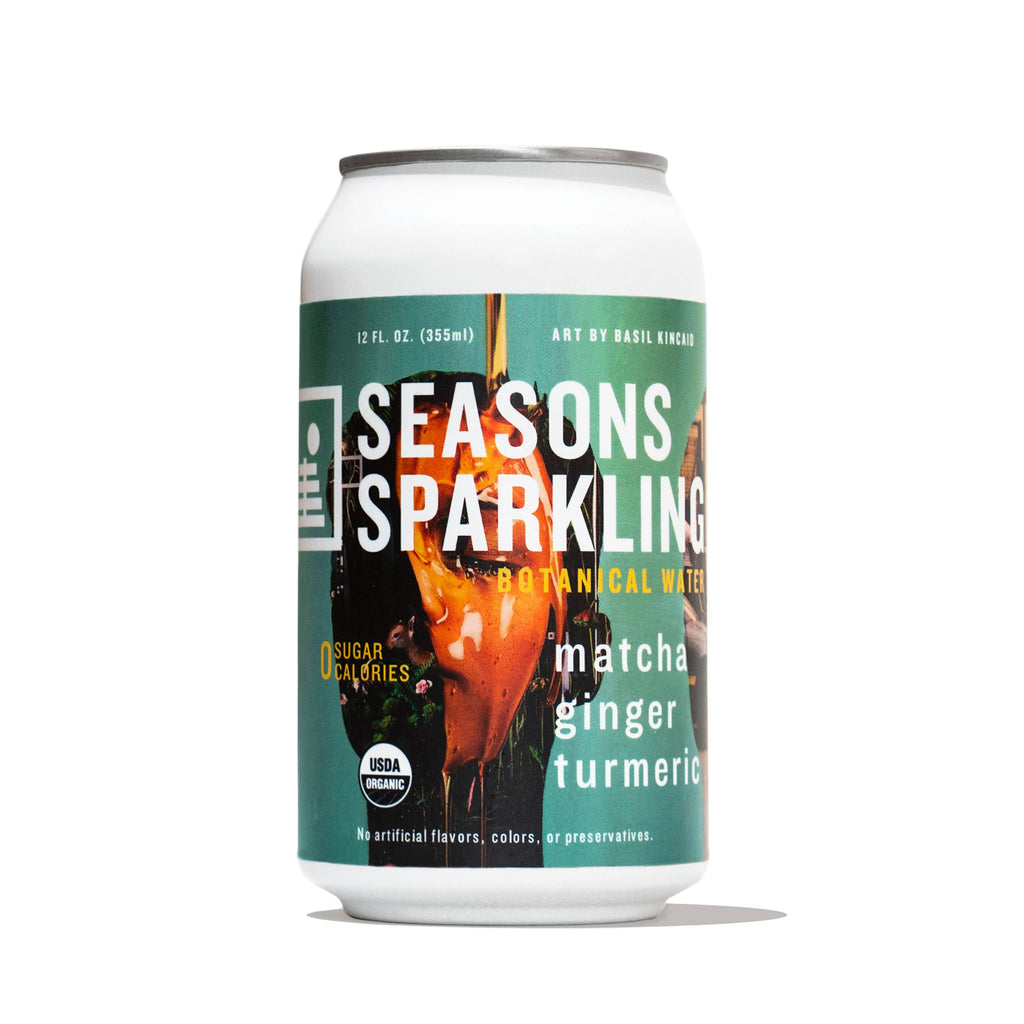 Matcha Ginger Turmeric Organic Sparkling Botanical Water