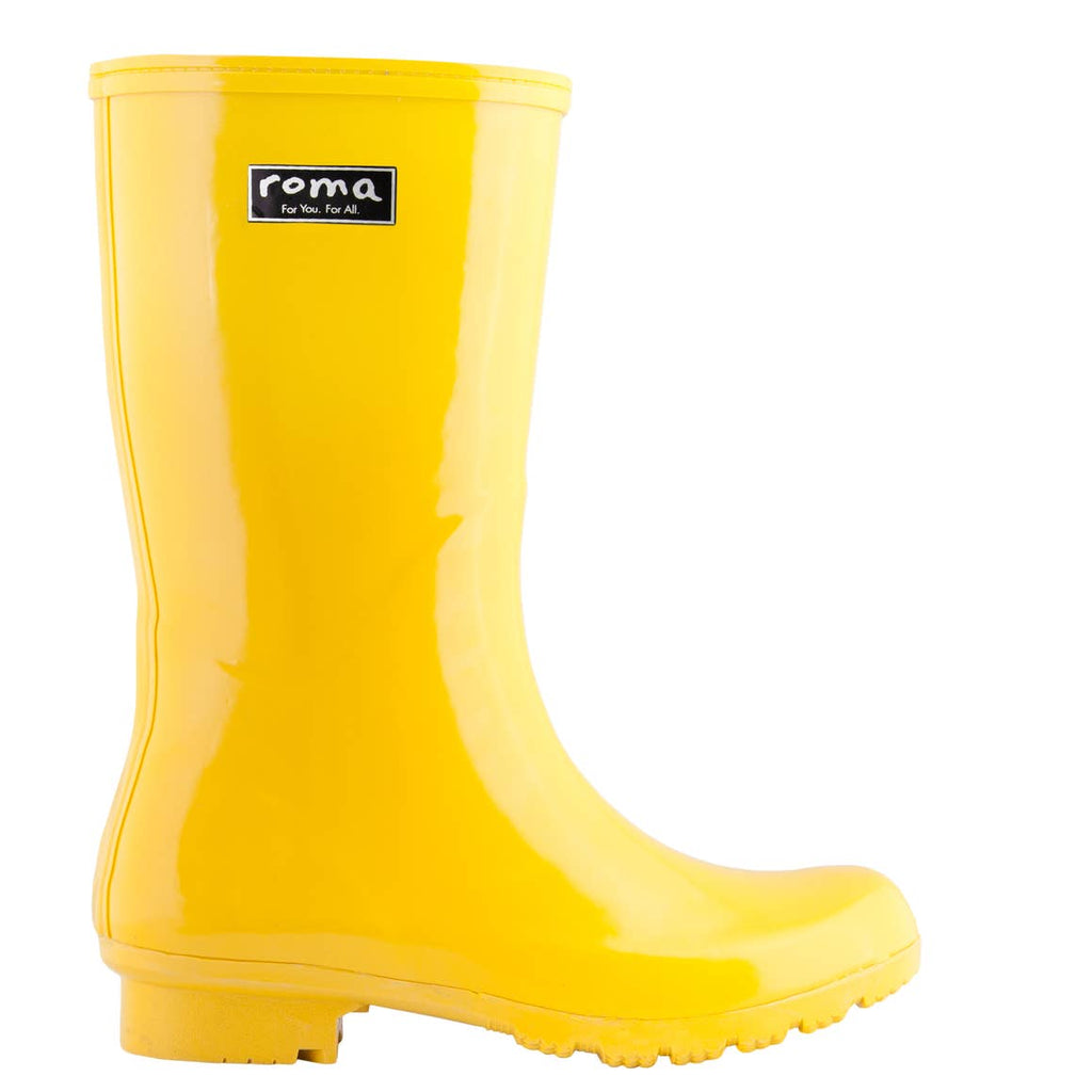 EMMA MID CALF YELLOW WOMEN'S RAIN BOOTS