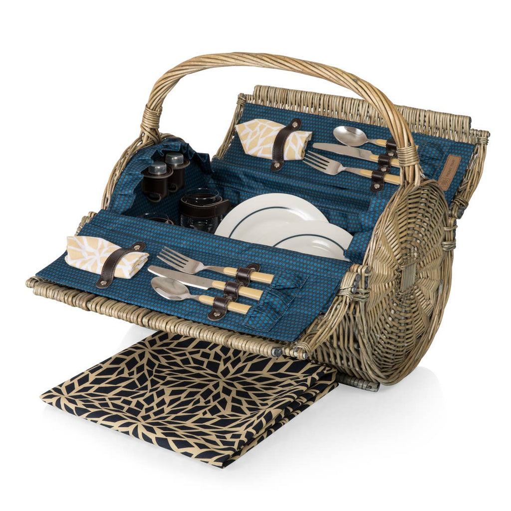 Barrel Picnic Basket - Dahlia