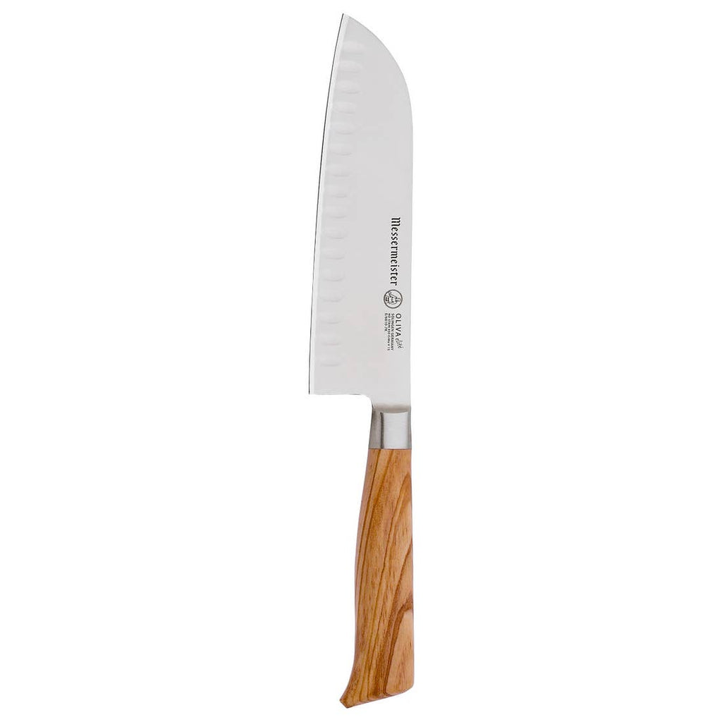 Oliva Elite Kullenschliff Santoku Knife - 7"