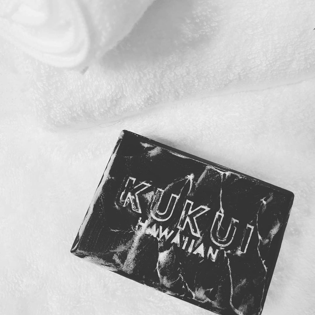 Bamboo Charcoal Kukui Oil Soap, Fragrance-Free, 99% Natural