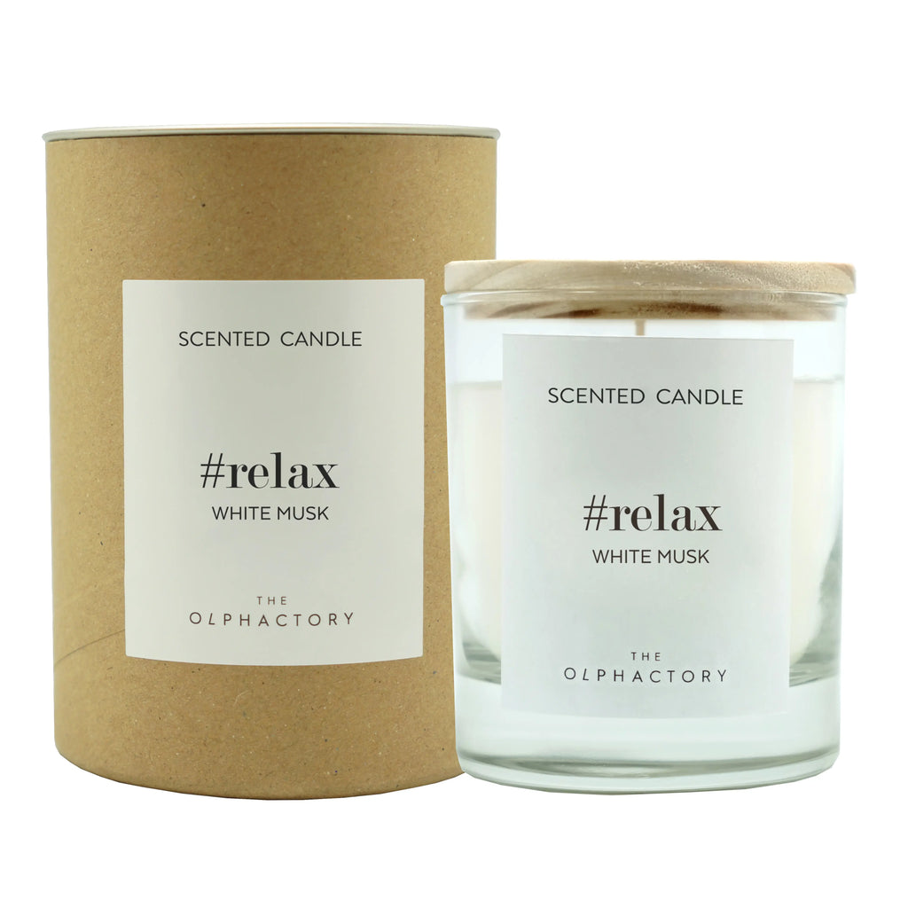 THE OLPHACTORY WHITE MUSK vegetable wax candle 200g