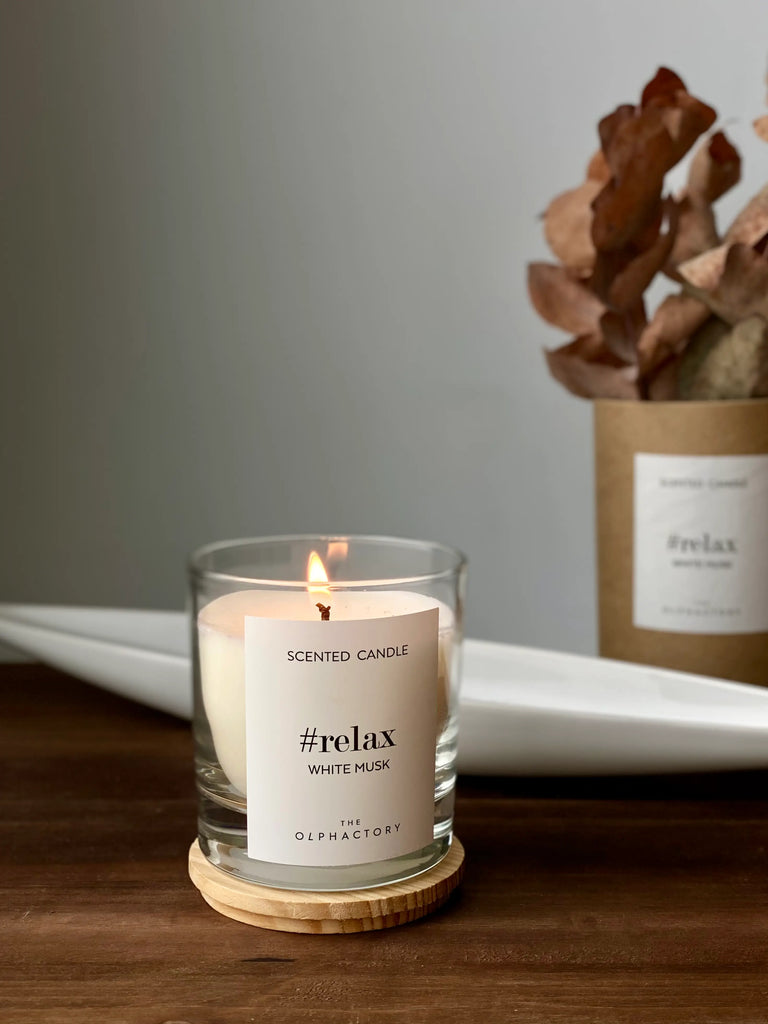 THE OLPHACTORY WHITE MUSK vegetable wax candle 200g