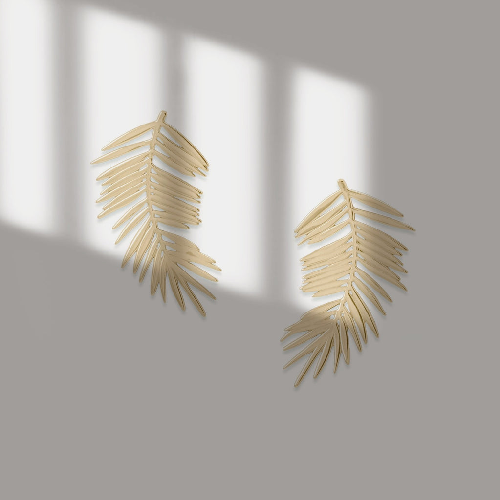 Honolulu Hills Leaf Earrings