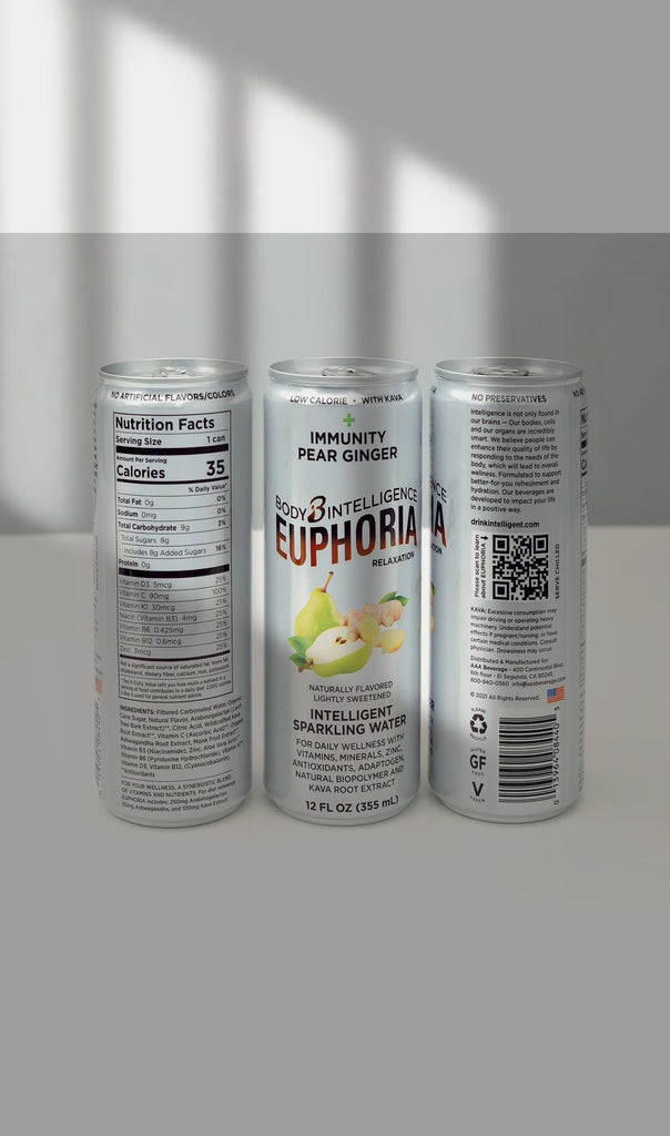 Euphoria Intelligent Sparkling Water - Pear Ginger