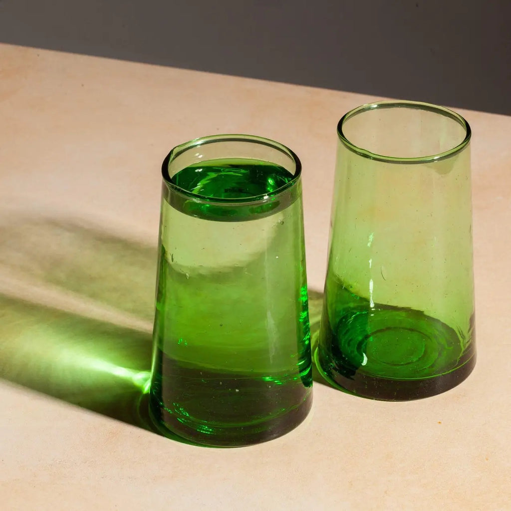 Far Drinking Glasses, Green (Set of 6)