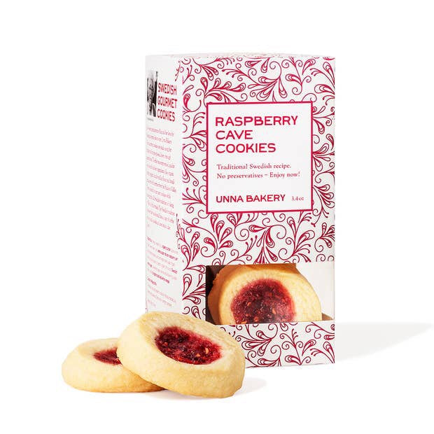 3.4 oz Raspberry Cave Cookie Box