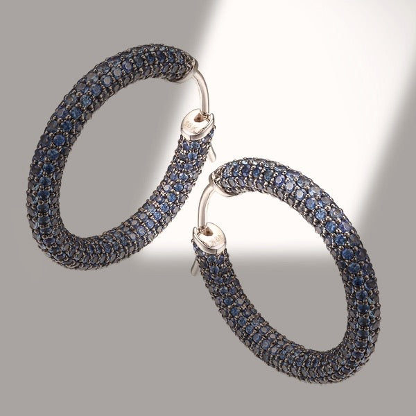 Unconditional Love Hoops #DenimBlue