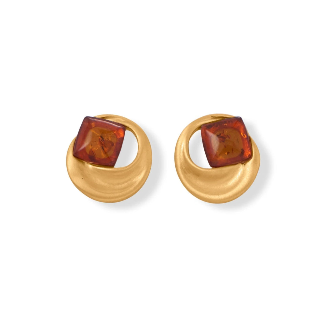 5th Ave BAP Amber Stud Earrings