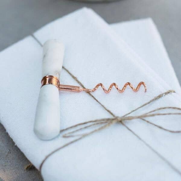 Marble & Copper Corkscrew