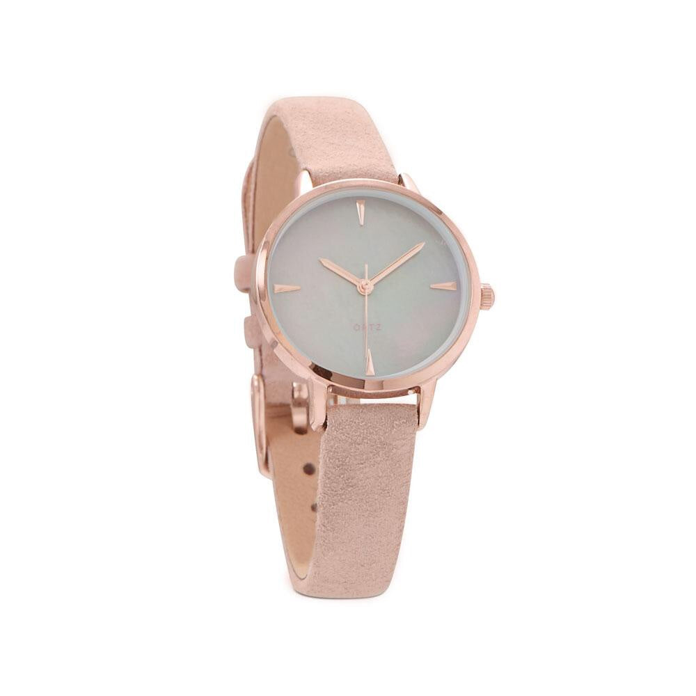 Blush Rose Suede Watch