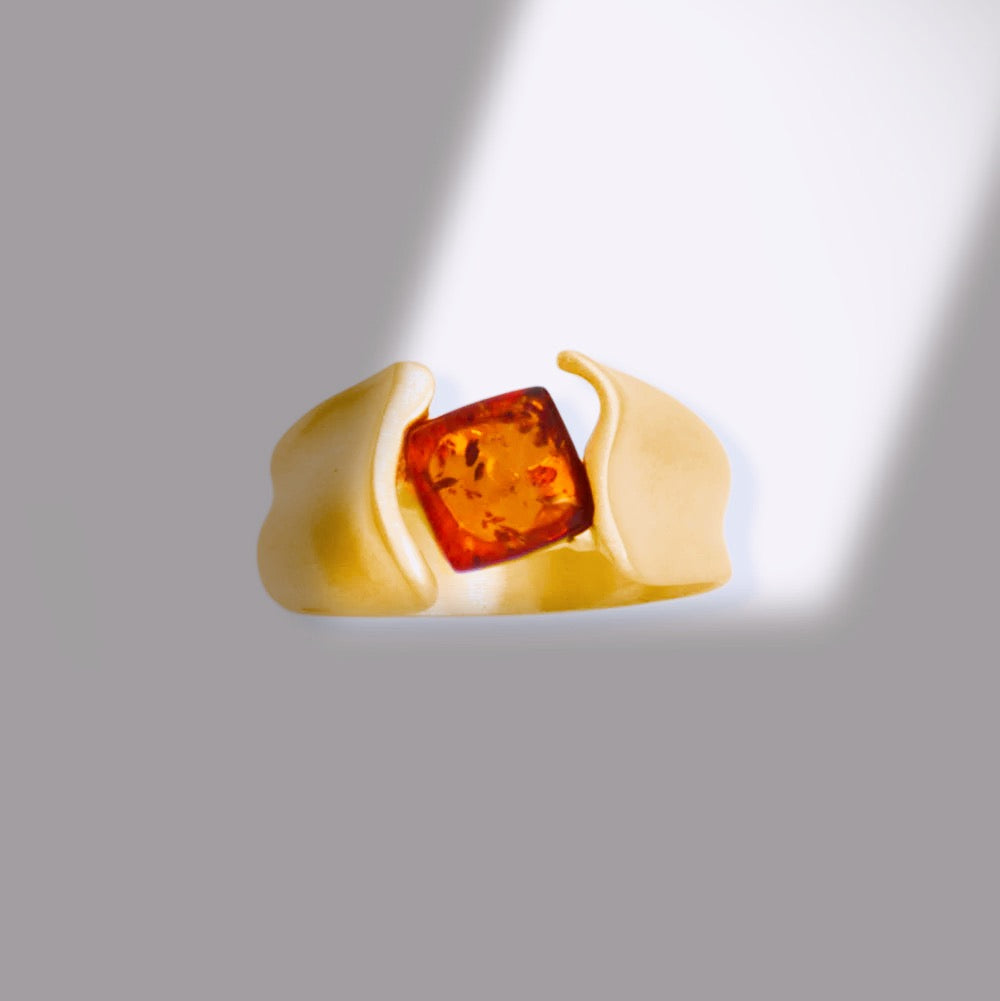 5th Ave BAP Amber Ring