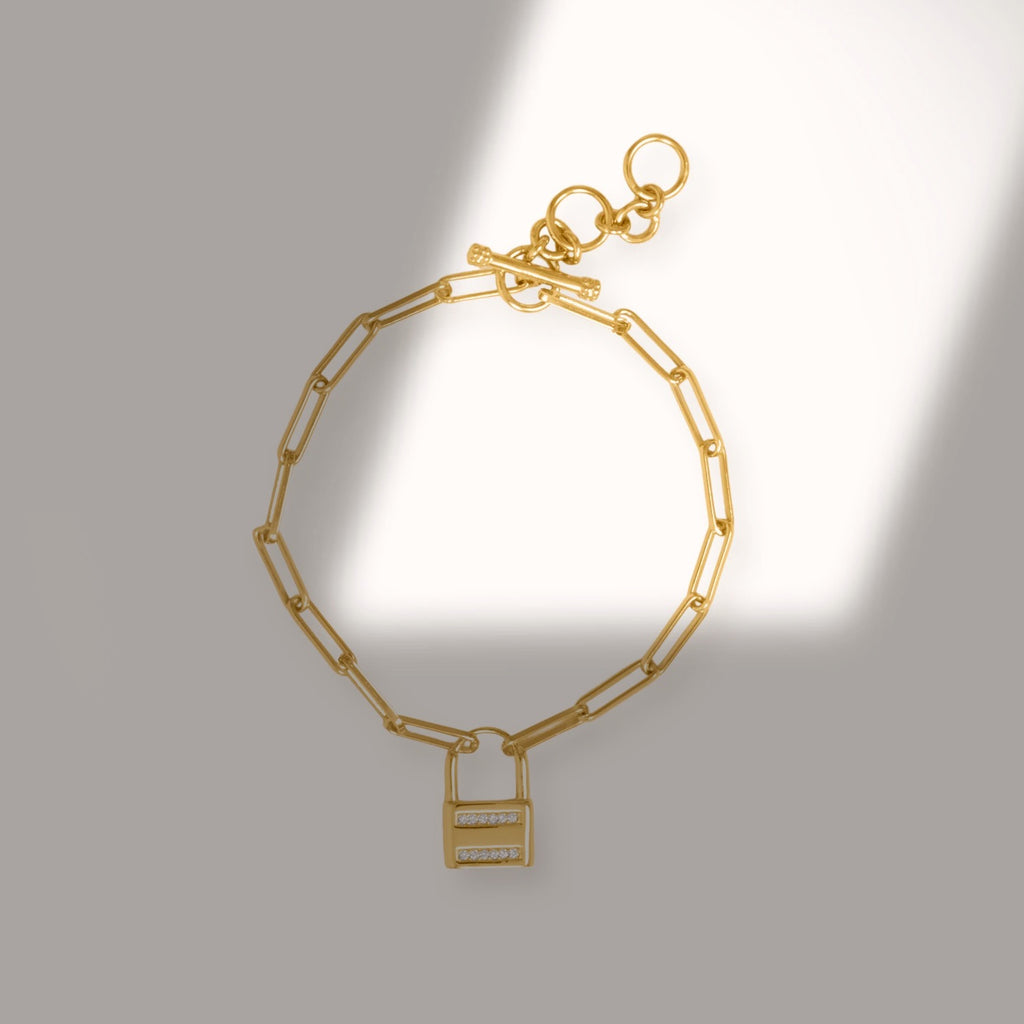 14kt Locked all the way in bracelet  #Gold