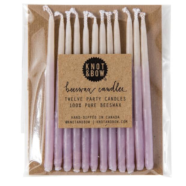 Ombre Beeswax Party Candles