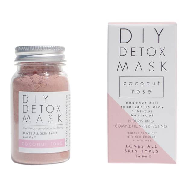 Coconut Rose Detox Face Mask | Natural DIY Facial Mud