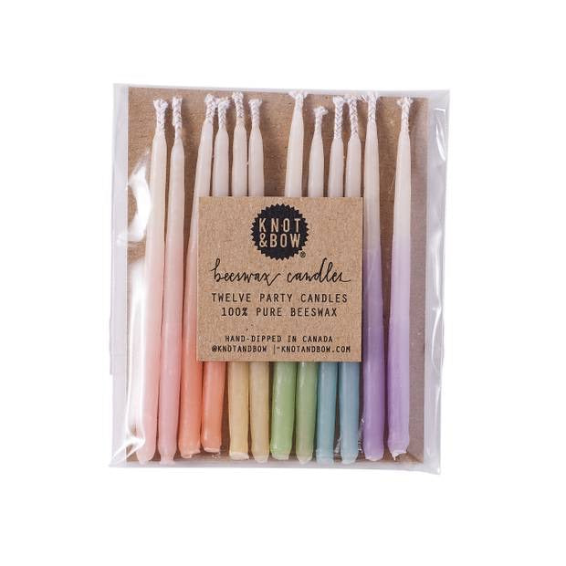 Ombre Beeswax Party Candles