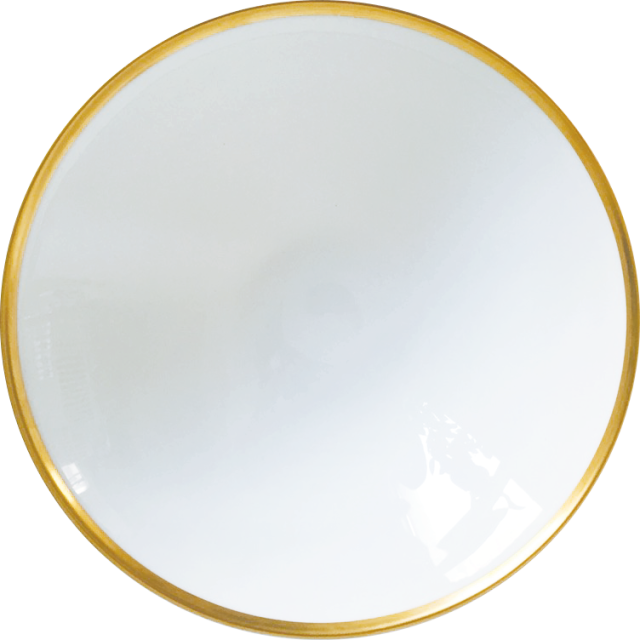 Golden Edge - Set of Two Soup/Pasta/Salad Bowls